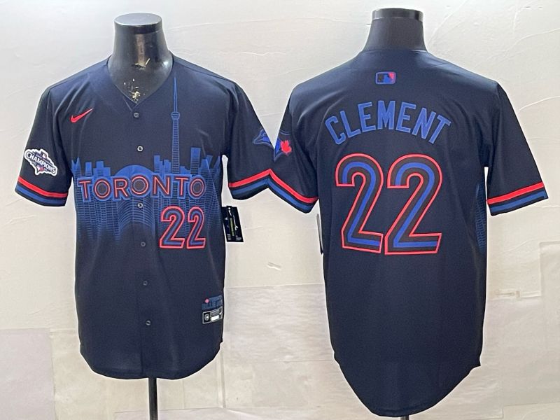Men Toronto Blue Jays #22 Clement Black 2026 Nike Game MLB Jersey 002->women mlb jersey->Women Jersey